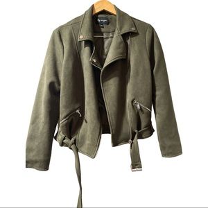 Lily Morgan faux suede jacket perfect for fall size m